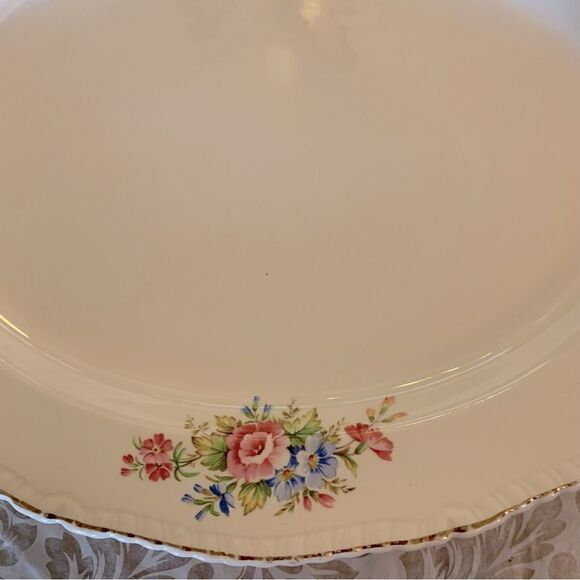 Ridgway Platter Roses Transfer Ware Vintage made in England Gorgeous - Picture 3 of 7
